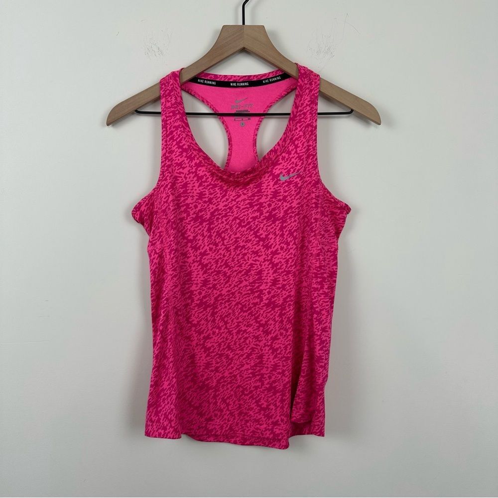 Nike Dri Fit Pink Womens Racerback Tank Top, S
